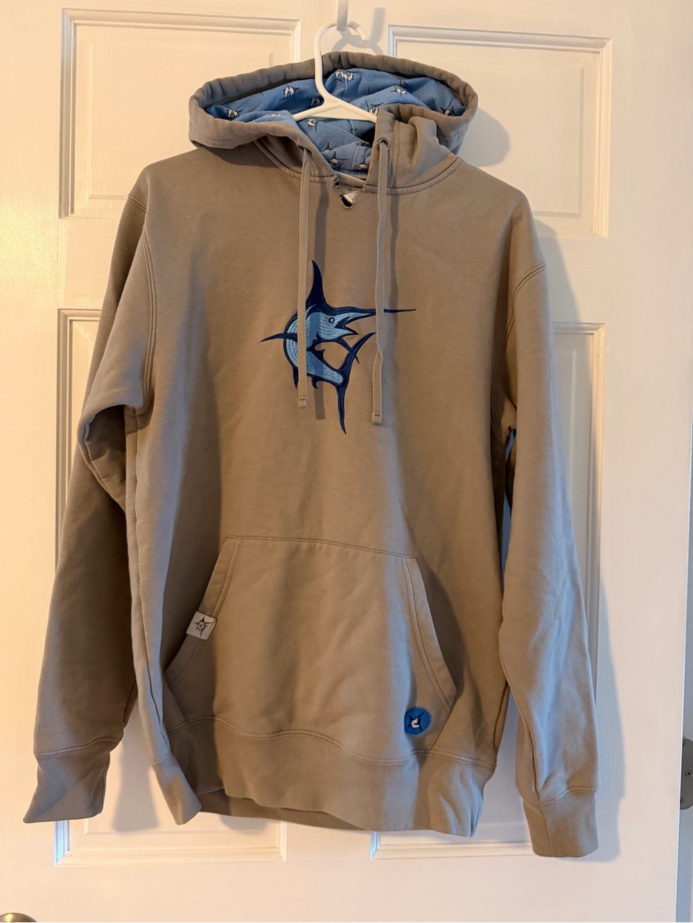 Men's Sweatshirt with Blue Marlin